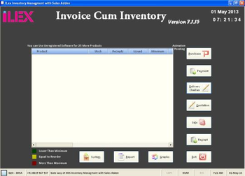 ILex Inventory Management with Sales Addon screenshot