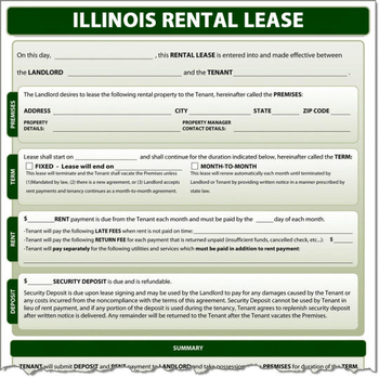 Illinois Rental Lease screenshot