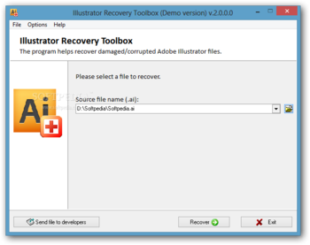 Illustrator Recovery Toolbox screenshot