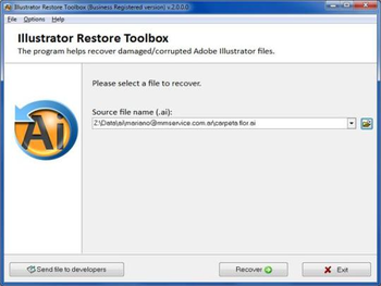 Illustrator Restore Toolbox screenshot