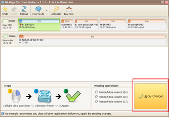 IM-Magic Partition Resizer Free screenshot