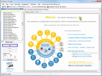 iMacros screenshot