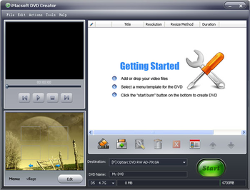 iMacsoft DVD Creator screenshot