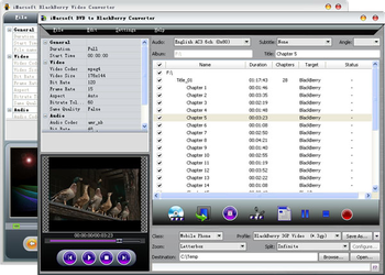 iMacsoft DVD to BlackBerry Suite screenshot