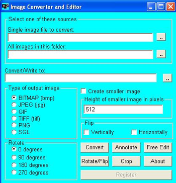 Image Converter and Editor Utility screenshot