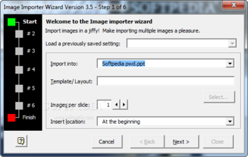 Image Importer Wizard screenshot 2