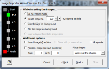 Image Importer Wizard screenshot 3