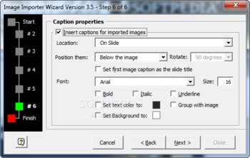 Image Importer Wizard screenshot 7