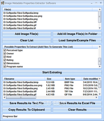 Image Metadata Properties Extractor Software screenshot 2