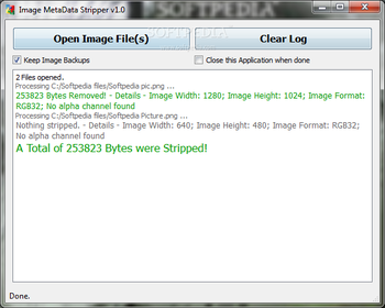 Image MetaData Stripper screenshot