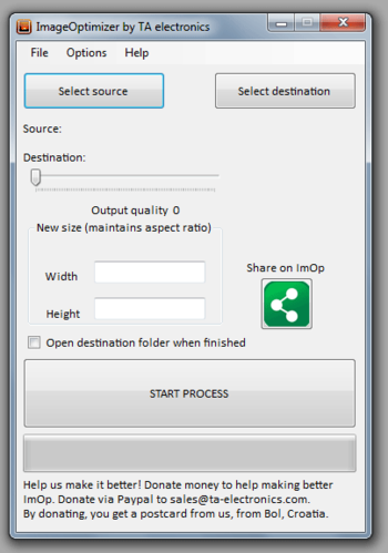 Image Optimizer ImOp screenshot
