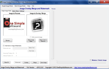 Image Overlay Merge and Watermark Pro screenshot