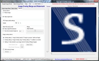 Image Overlay Merge and Watermark - Professional Edition screenshot 3