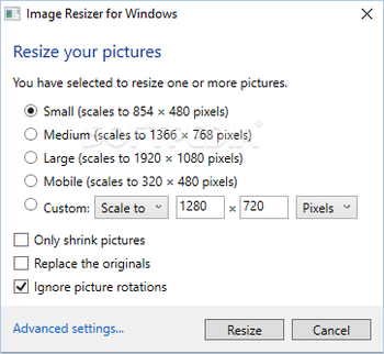 Image Resizer for Windows screenshot 2