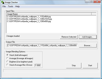 Image Stacker screenshot