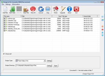 Image to Flv Converter 3000 screenshot