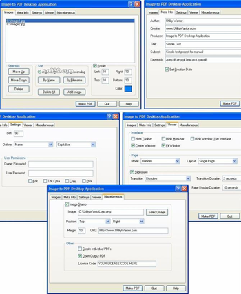 Image to PDF Desktop Application screenshot 2