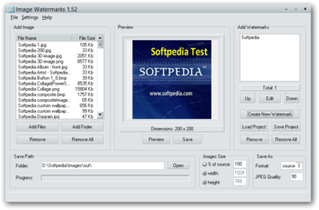 Image Watermarks screenshot