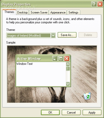 Images of Ireland Desktop Theme for Windows XP screenshot 3