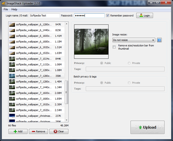 ImageShack Uploader screenshot