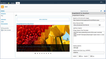 ImageSliderUP for SharePoint screenshot