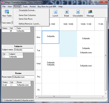 iMagic Timetable Master screenshot 2