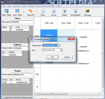 iMagic Timetable Master screenshot 4