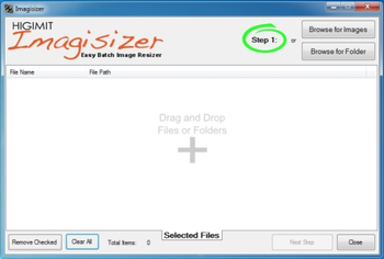 Imagisizer screenshot