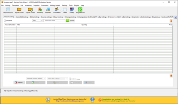 Imagoscape Auction Data Wizard screenshot