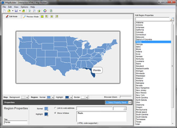 iMapBuilder Interactive HTML5 Map Builder screenshot