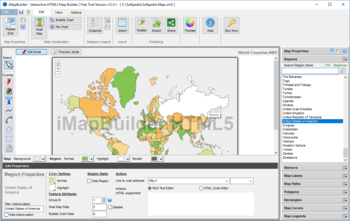 iMapBuilder Interactive HTML5 Map Builder screenshot