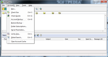IMAPSize screenshot 2