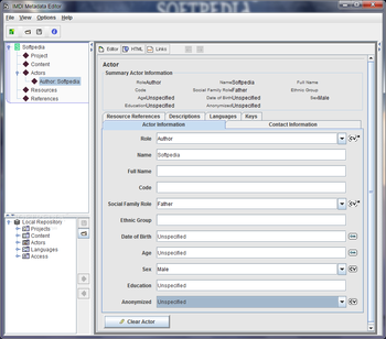 IMDI Metadata Editor screenshot 3