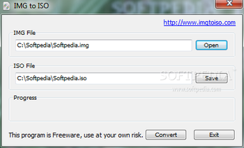 IMG to ISO screenshot