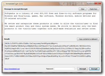 ImmediateCrypt screenshot