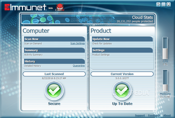 Immunet screenshot