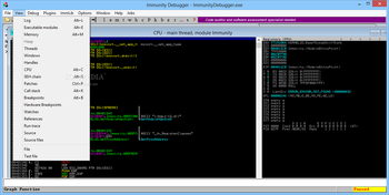 Immunity Debugger screenshot 2