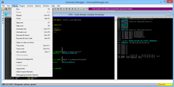 Immunity Debugger screenshot 3