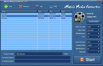 iMobile Media Converter screenshot