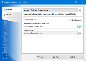 Import Folder Structure screenshot
