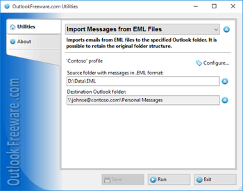 Import Messages from EML/EMLX Files screenshot