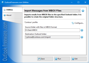 Import Messages from MBOX Files screenshot