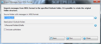 Import Messages from MSG Format screenshot 2