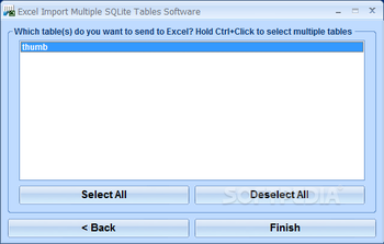 Import Multiple SQLite Tables Into Excel Software screenshot 2