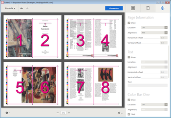 Imposition Wizard screenshot