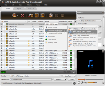 ImTOO Audio Converter Pro screenshot 2