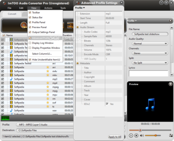 ImTOO Audio Converter Pro screenshot 3