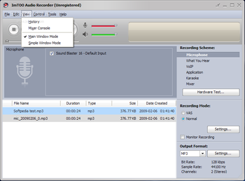 ImTOO Audio Recorder screenshot 3