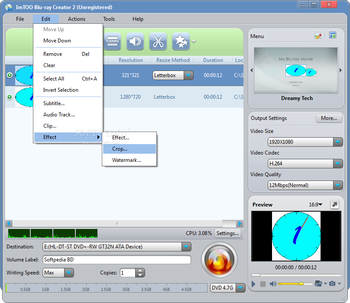 ImTOO Blu-ray Creator screenshot 2