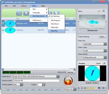 ImTOO Blu-ray Creator screenshot 3